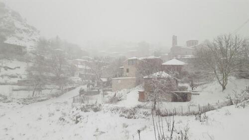 Βαρύς ο χειμώνας στα 1200 μ. © Θεοδοσία Ντάλλα